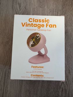 Personal table top fan