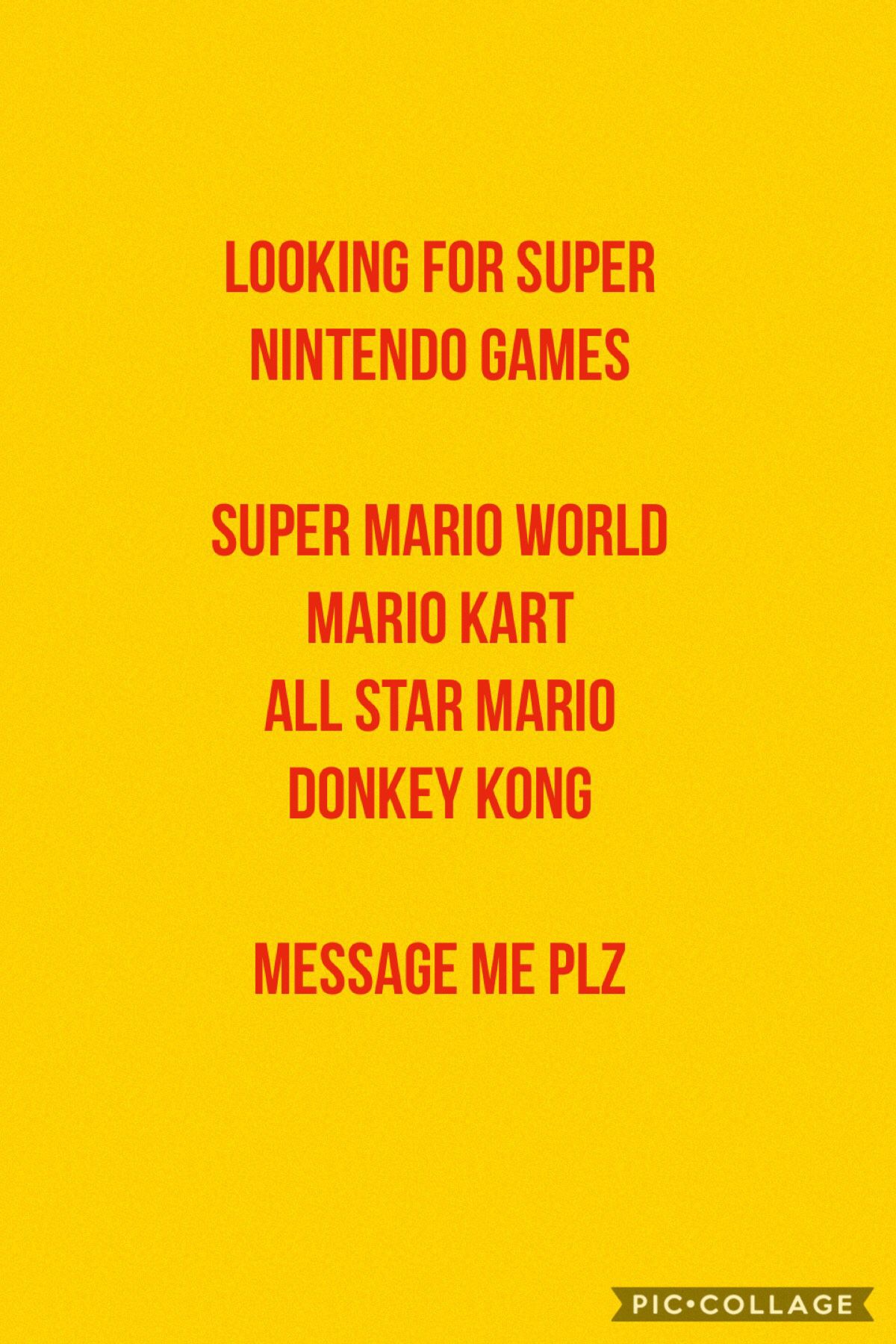 Super Nintendo games