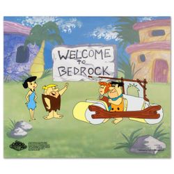 The Flintstones, "Fred's New Car" Limited Edition Sericel with Letter of Authenticity.