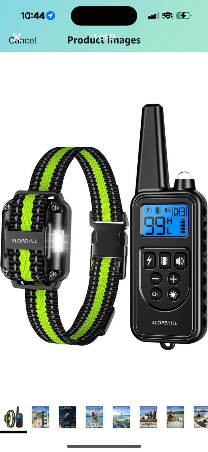 Dog Training Collar with 7 Training Modes, 2600Ft Remote Electronic Dog Shock Collar, Electric Shock
