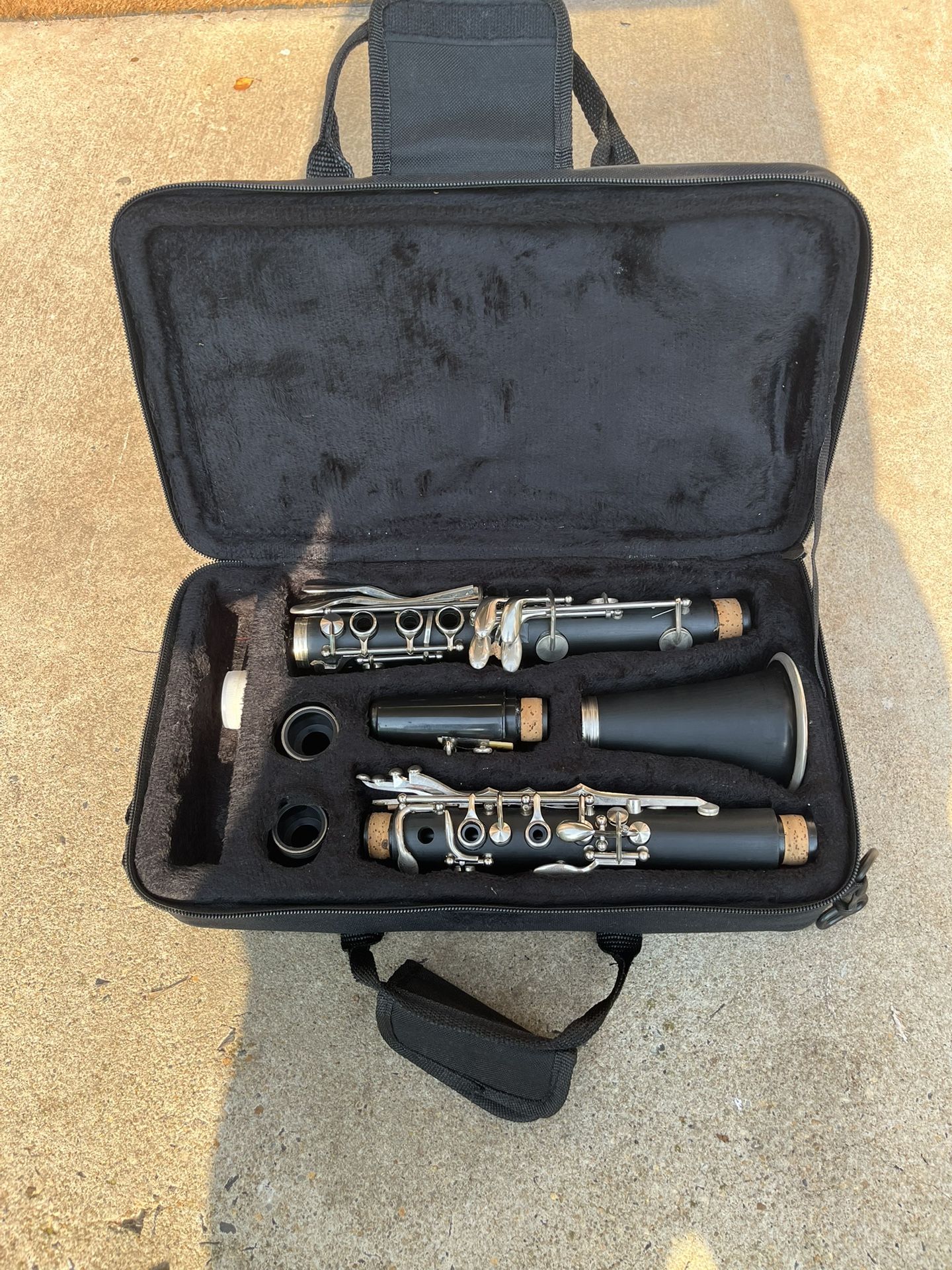Black Student Bakelite Clarinet and Case