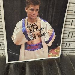 Vintage Boxing Poster Photo Jesse El Rayo Feliciano Boxer Good Condition 