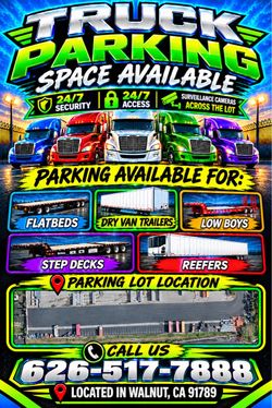 Truck Parking Space Available