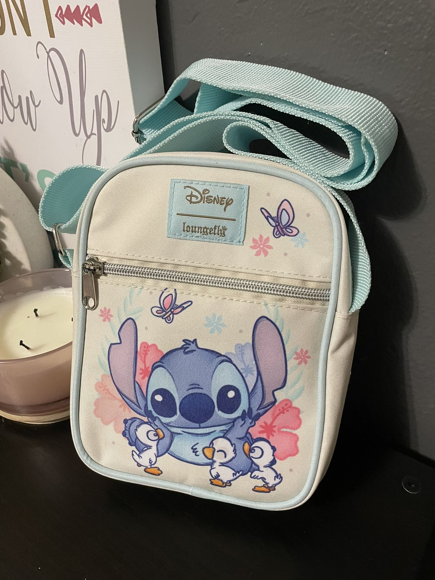 Disney  Loungefly Stitch & Duckling Crossbody Bag