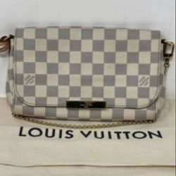Authentic LOUIS VUITTON Favorite MM DAMIER AZUR