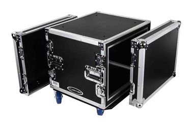 Odyssey FZS08W 8U Shock Mount Rack Flight Case with Caster Wheels
