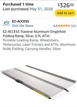 EZ-ACCESS  Traverse aluminum single fold ramps