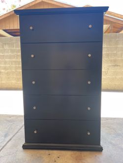 Tall Black Dresser
