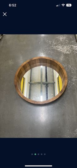 Wooden Mirror 
