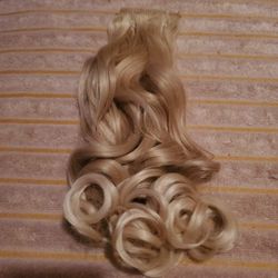 Blonde With Light Tips Clip In Extension