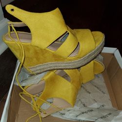 Women Wedge Lace Shoe