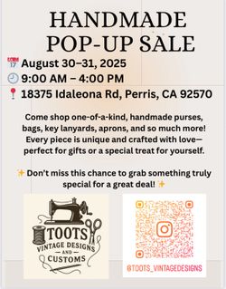 Handmade Pop Up Sale