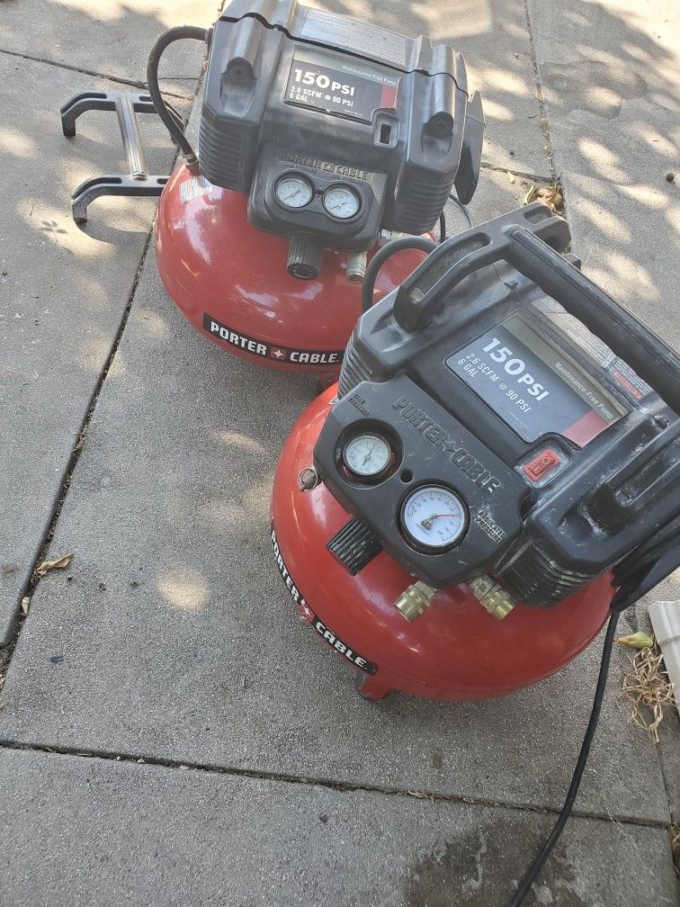 Porter Cable Air Compressors (Please Read The Description)