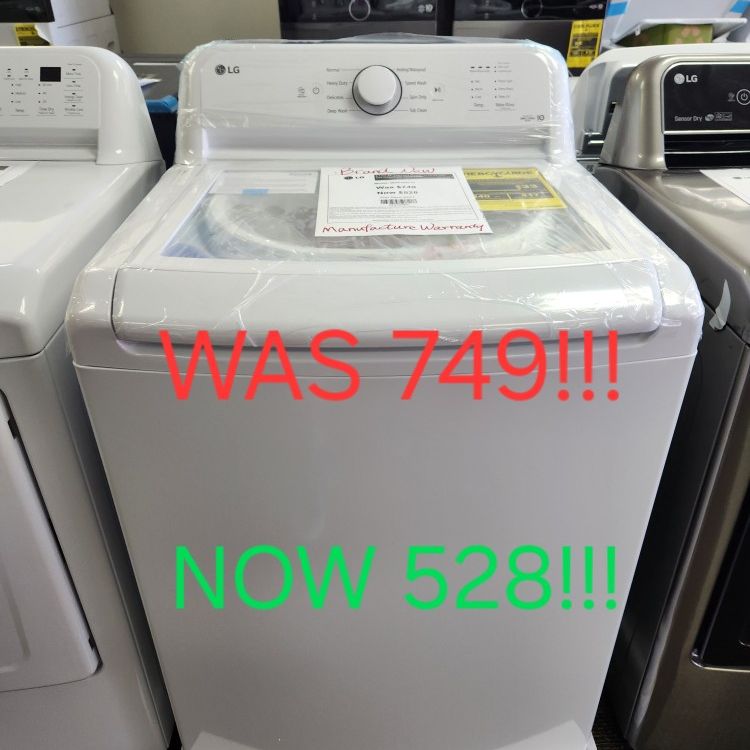 LG 4.1CF WASHER 528! MANUFACTURERS WARRANTY! 48HR DELIVERY! 0 DOWN 0% FINANCING! 