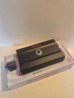 CRUNCH 3725 WATTS MONOBLOCK 1 OHM STABLE BUILT IN CROSSOVER WITH BASS CONTROL CAR AMPLIFIER