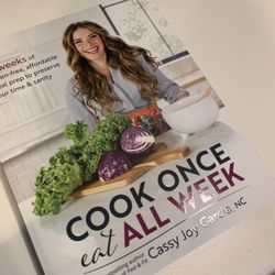 Cook Once Eat All Week Meal Prep Cookbook Brand New