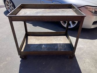 24x36 vintage metal industrial cart
