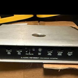JL Audio HD Series HD1200/1 Reg Price $1,499.99/  800 Mono 1-channel amplifier — 1,200 watts RMS x 1