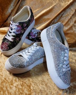 Betsey Johnson Rhinestone Sneakers