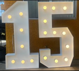 Marquee number for  $40