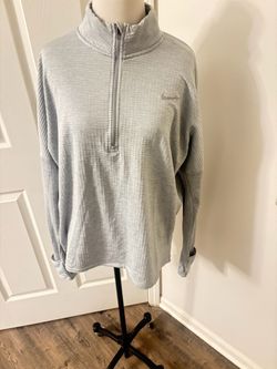 Nike Quarter-Zip Pullover Sweatshirt Gray