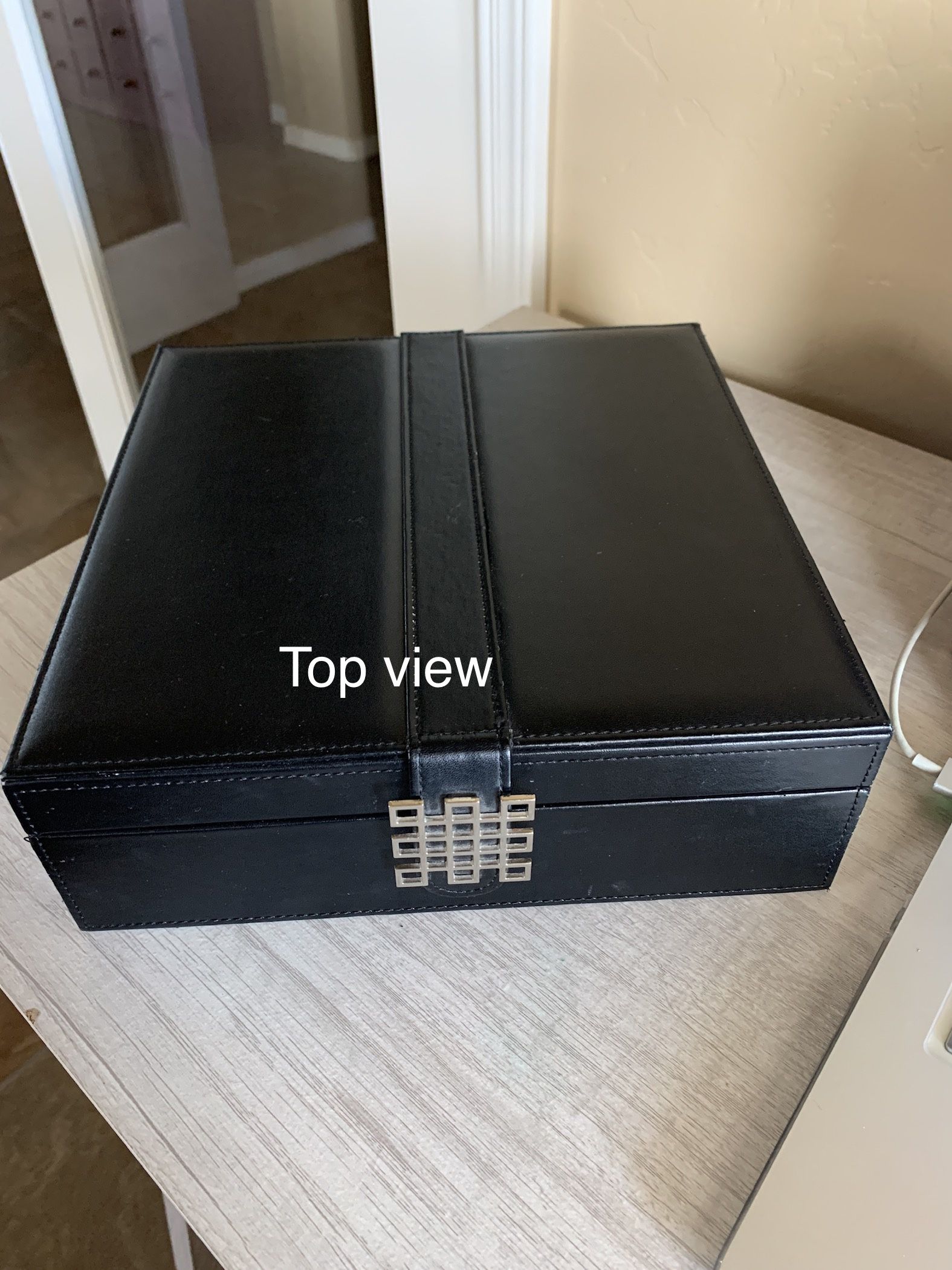 Jewelry Box Organizer Black With Velvet 