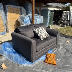 Lane Home Furnishings Black Loveseat