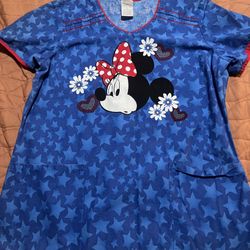 Disney Minnie Mouse Scrub Top