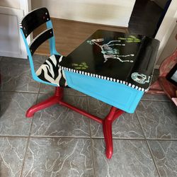 Painted Antique Child’s School Desk 