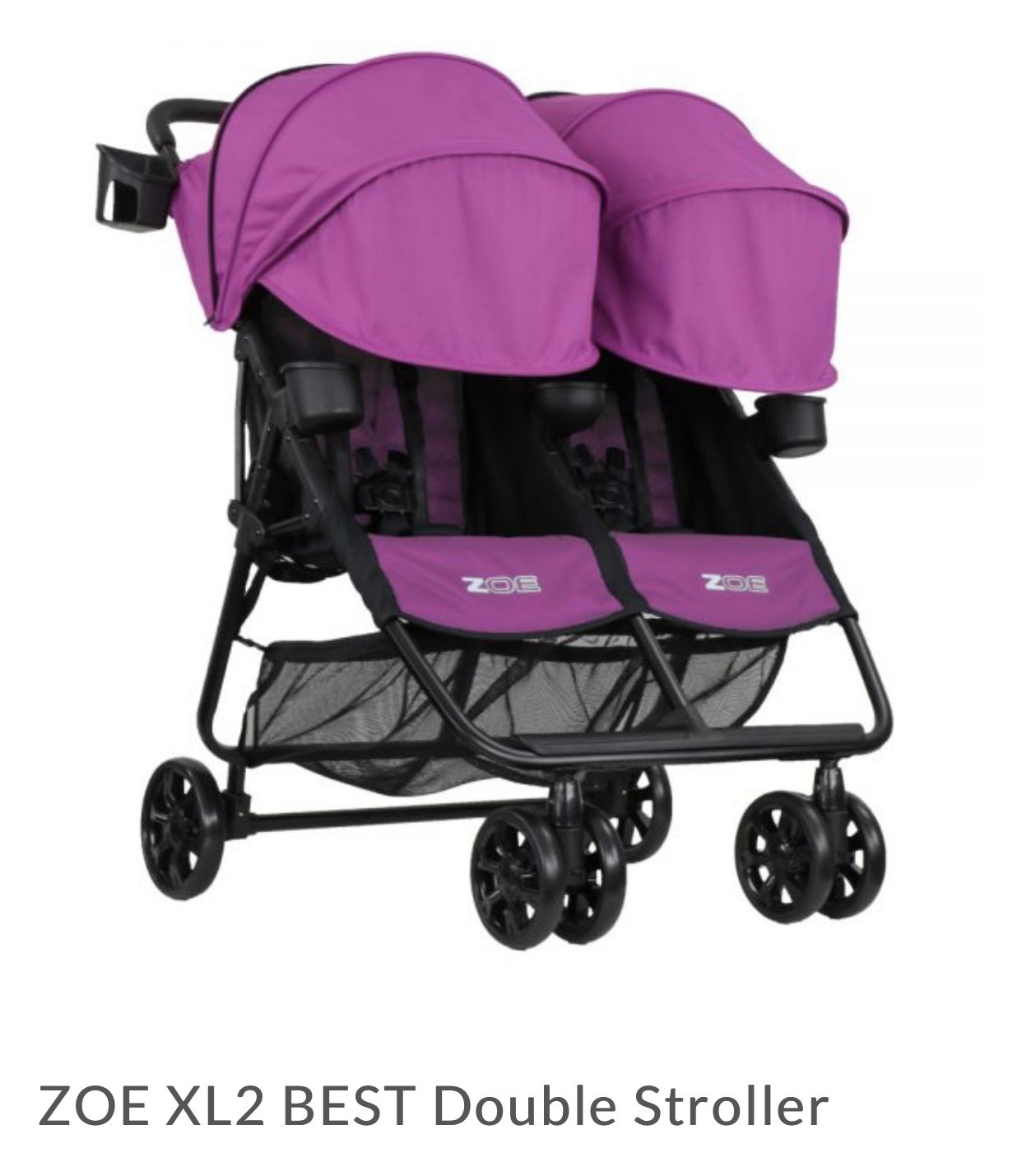 Zoe double stroller, extremely light!