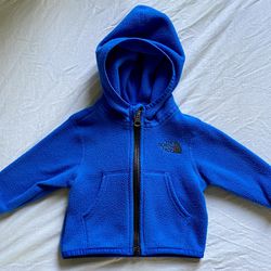 The North Face 0-3M Blue Zip Hoodie