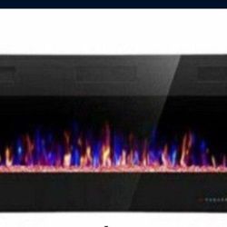 30 Inch Electric Fireplace Recessed Or Wall Hang