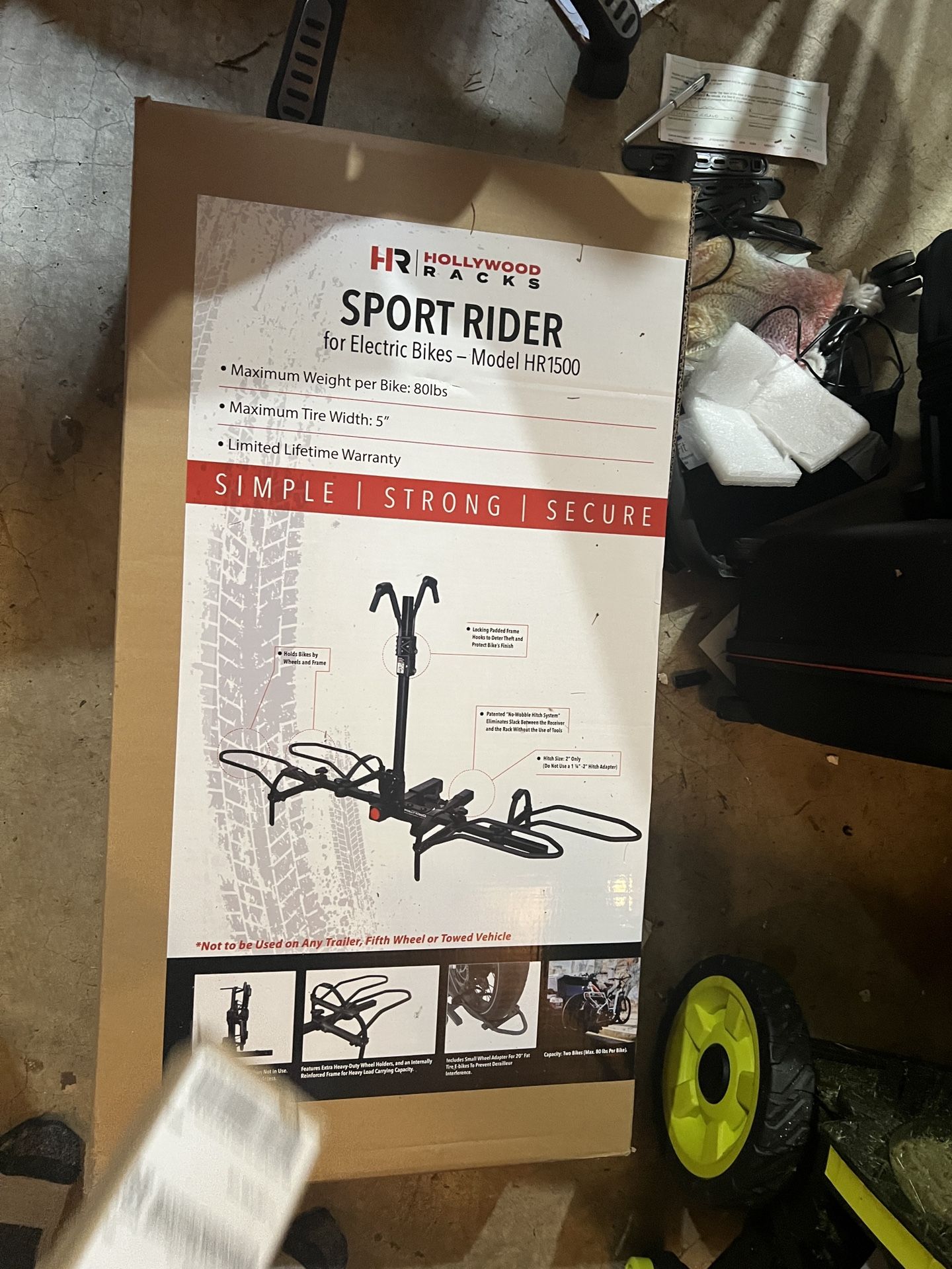 New Hollywood Hills Sports Rider Electric Bike Rack Vehicle Carrier Pd 519+ Tax