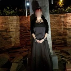 Black Formal Party Wedding Costume Dance Ball Prom Gown Dress- Size 10