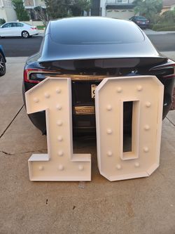 Birthday prop number 1 and 0