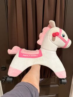 Radio Flyer Pink Plush Ride-On Horse