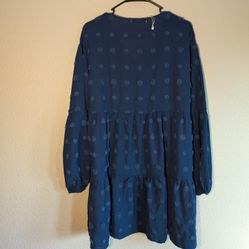 navy blue Swiss dot mini dress Brand New 🆕