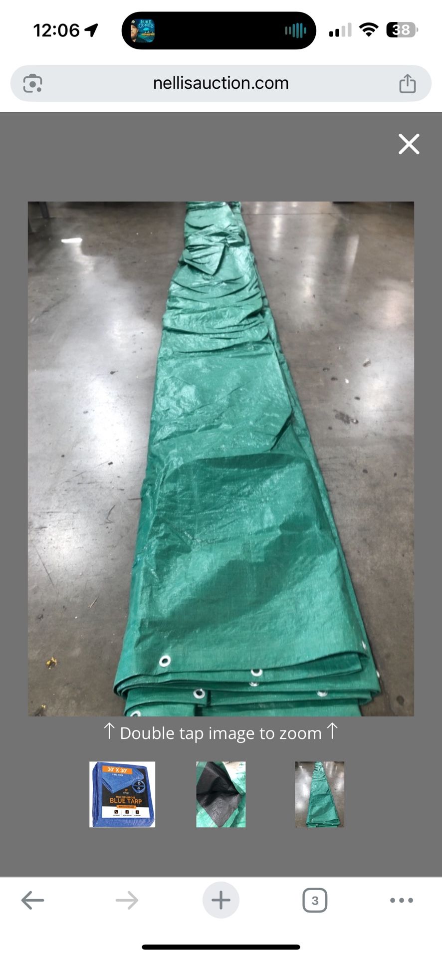 Green Tarp 30 X 60