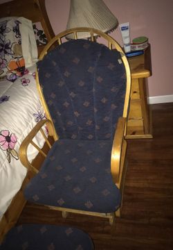 Rocking chair and footrest for sale