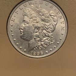 1896 P Morgan Silver Dollar 