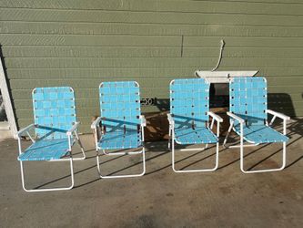 4 pack foldable metal chairs
