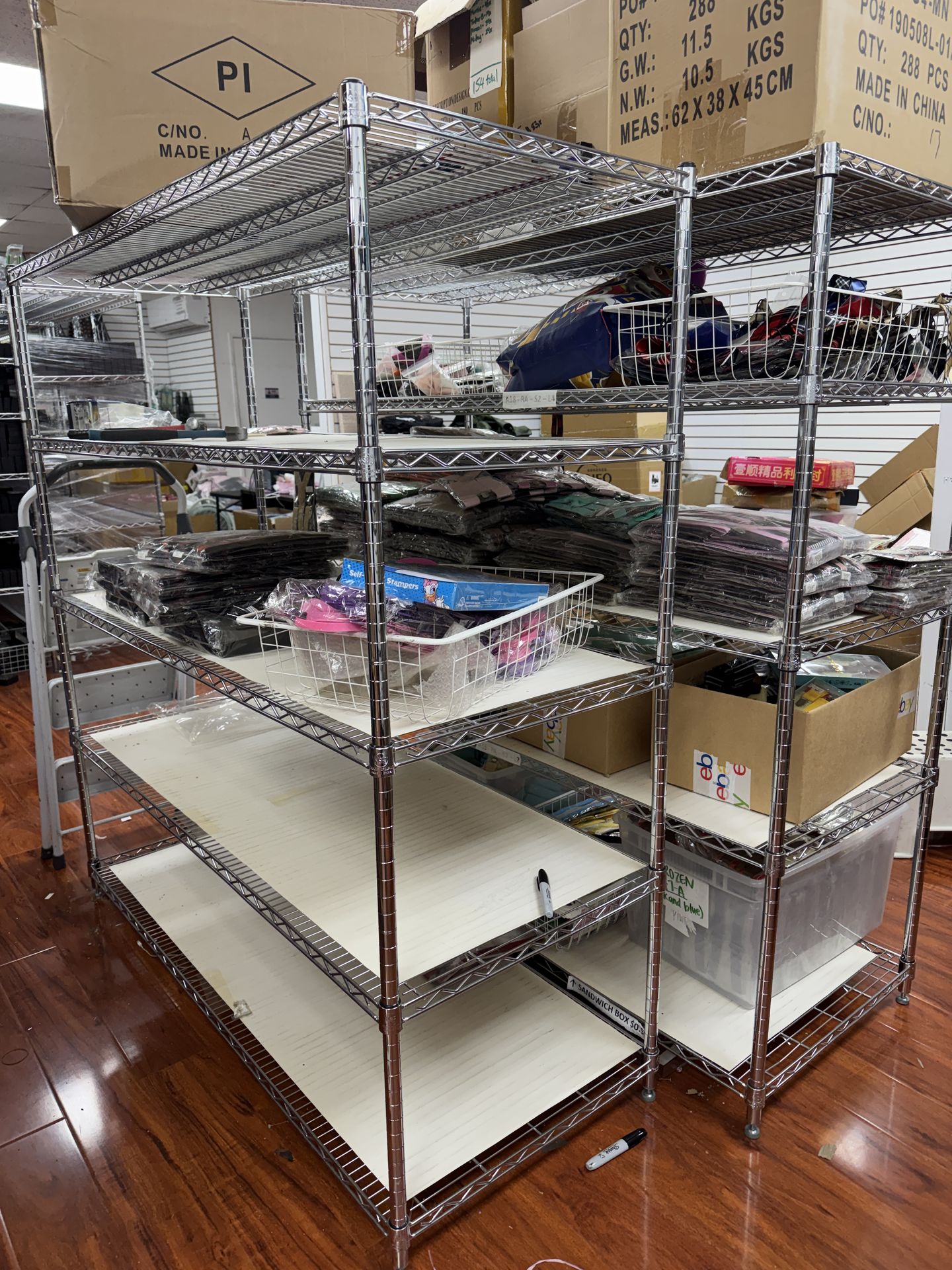 Chrome Wire Shelving 60x24x64