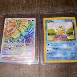 Palkia V Star & Squirtle Pokémon Card