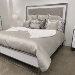 King Size Bed Frame With Led Back Light 