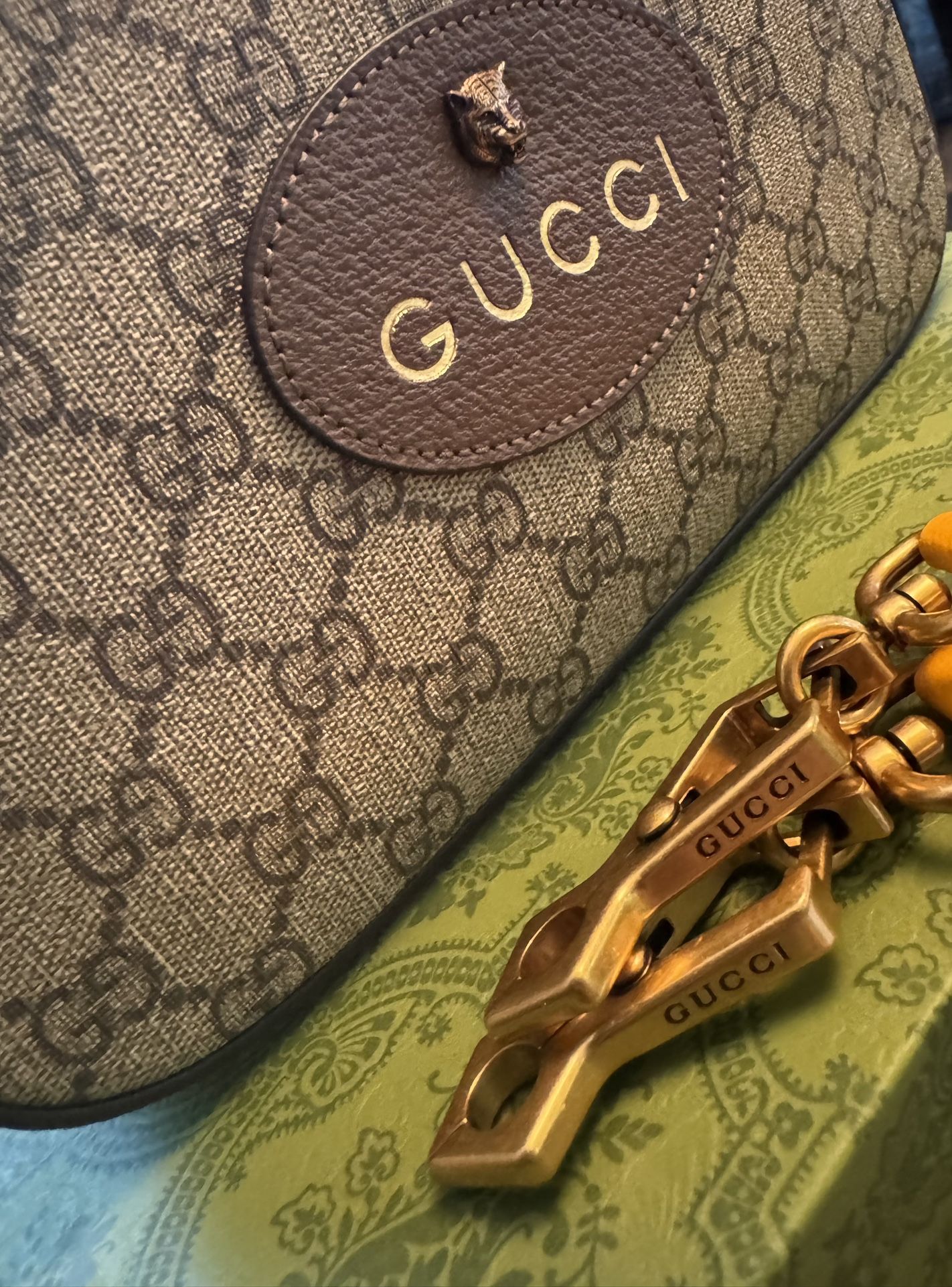 Canvas Messenger Crossbody Bag with Web Strap