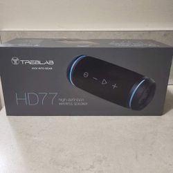 BRAND NEW TREBLAB HD77 - Bluetooth Speaker - Loud 360° HD Surround Sound W/Bass - 30W Stereo  - NEW