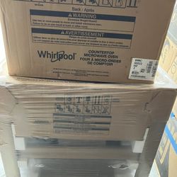 whirlpool 30” smart oven and over the counter microwave matching set new in box w/ factorywarantee