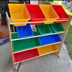 Kids Storage Toys Rack