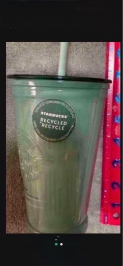 CA. STARBUCKS. RECYCLED GLASS TUMBLER. 2019