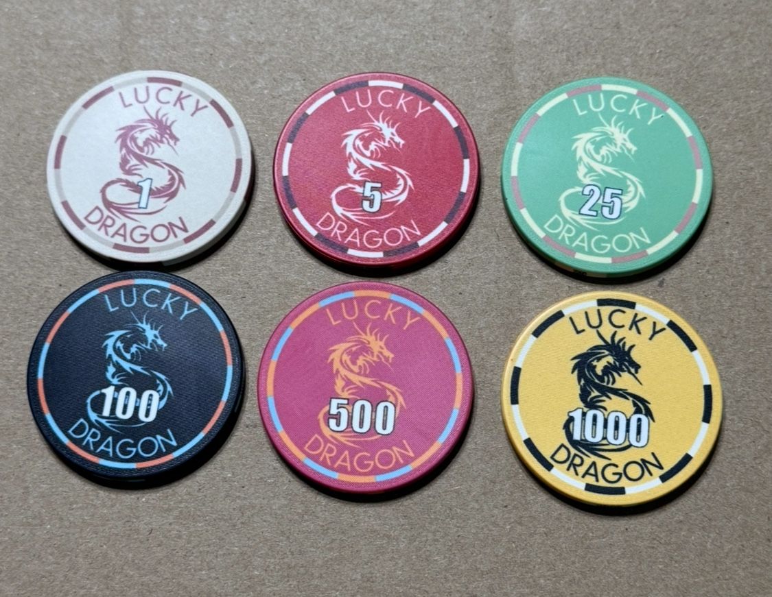 Lucky Dragon Poker Chips